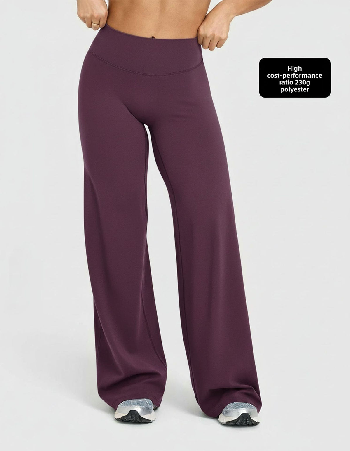 Vellorae High-Waisted Hip-Lifting Wide-Leg Pants