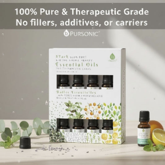 8 pack of 100% Pure Essential Aromatherapy Oils