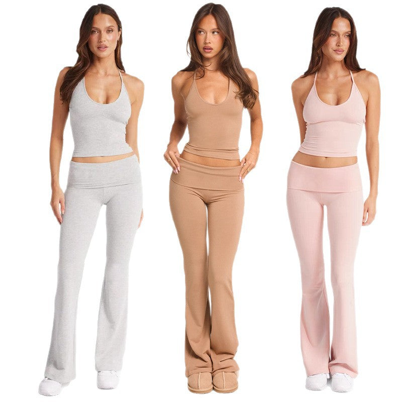 Vellorae Yoga Suit- High-Waist Flared
