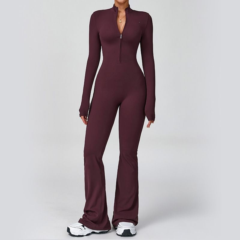 Vellorae Jumpsuit Flared Pants- yoga