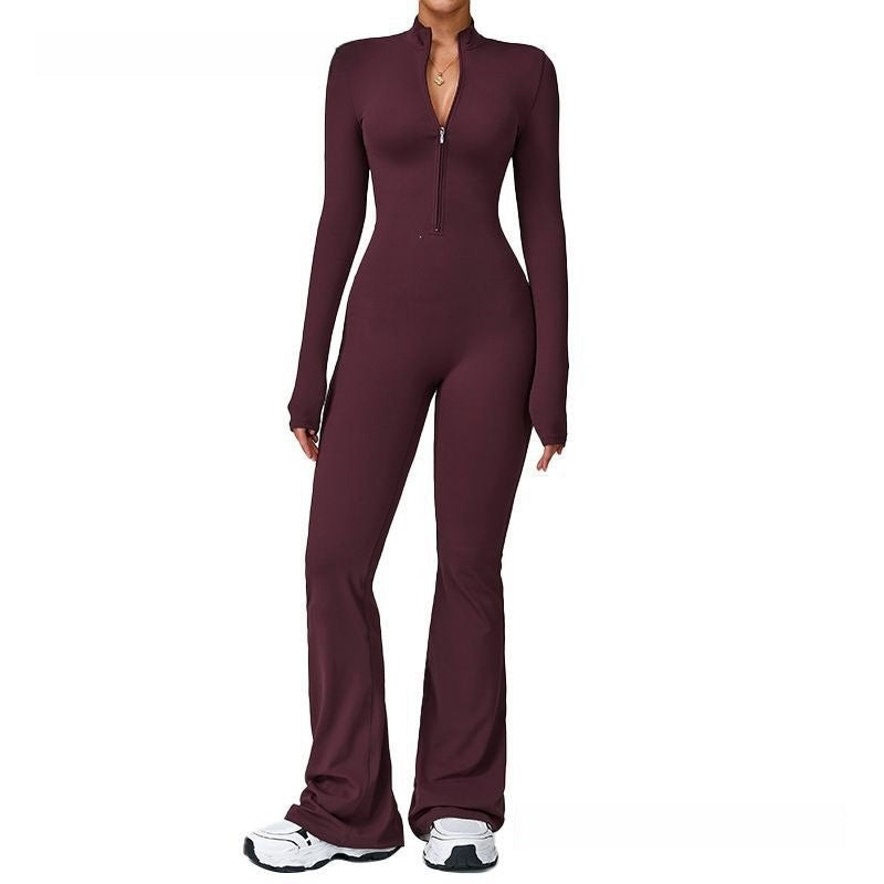 Vellorae Jumpsuit Flared Pants- yoga