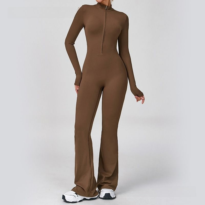 Vellorae Jumpsuit Flared Pants- yoga