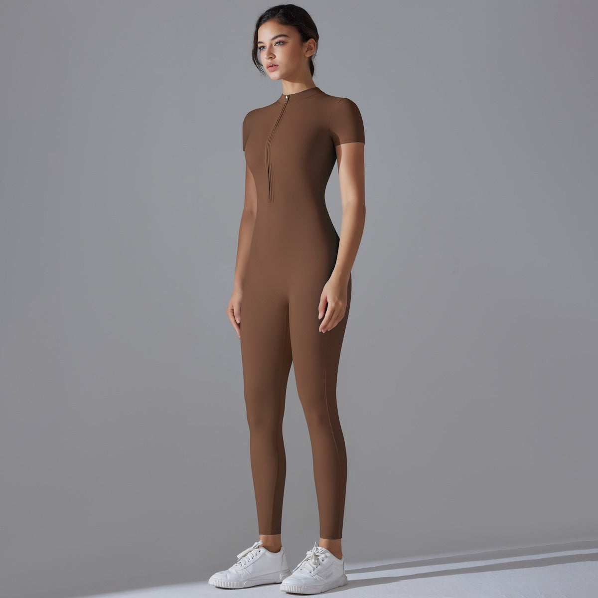 Vellorae Jumpsuit with Zipper-Yoga