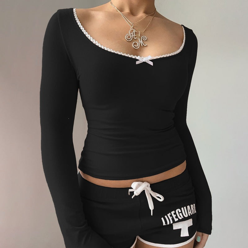 Vellorae Bow Long Sleeve Shirt