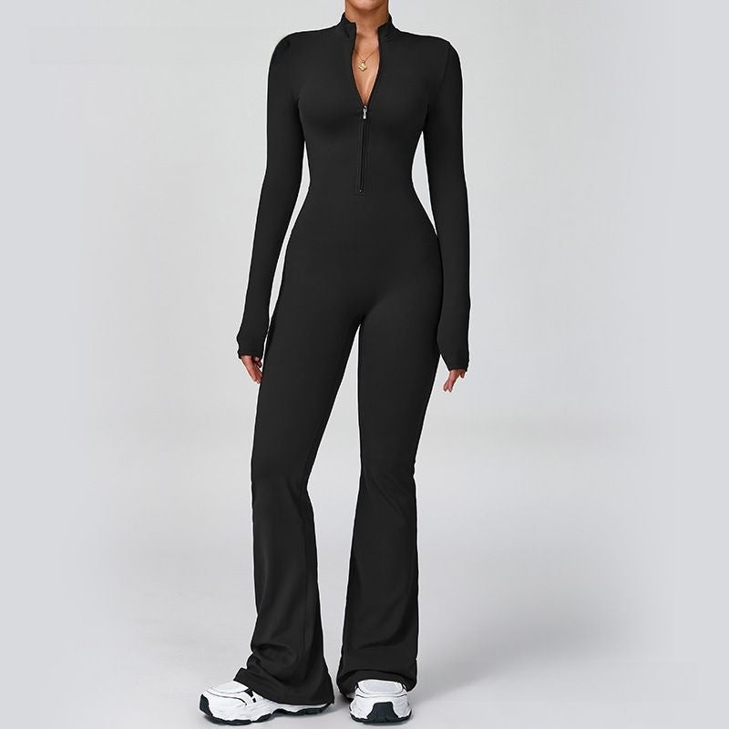 Vellorae Jumpsuit Flared Pants- yoga
