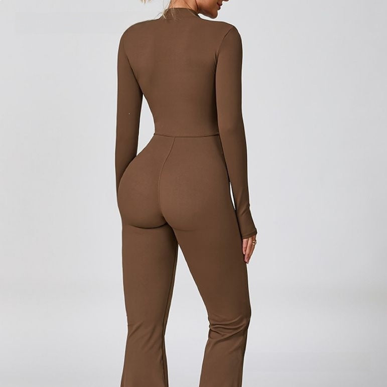 Vellorae Jumpsuit Flared Pants- yoga