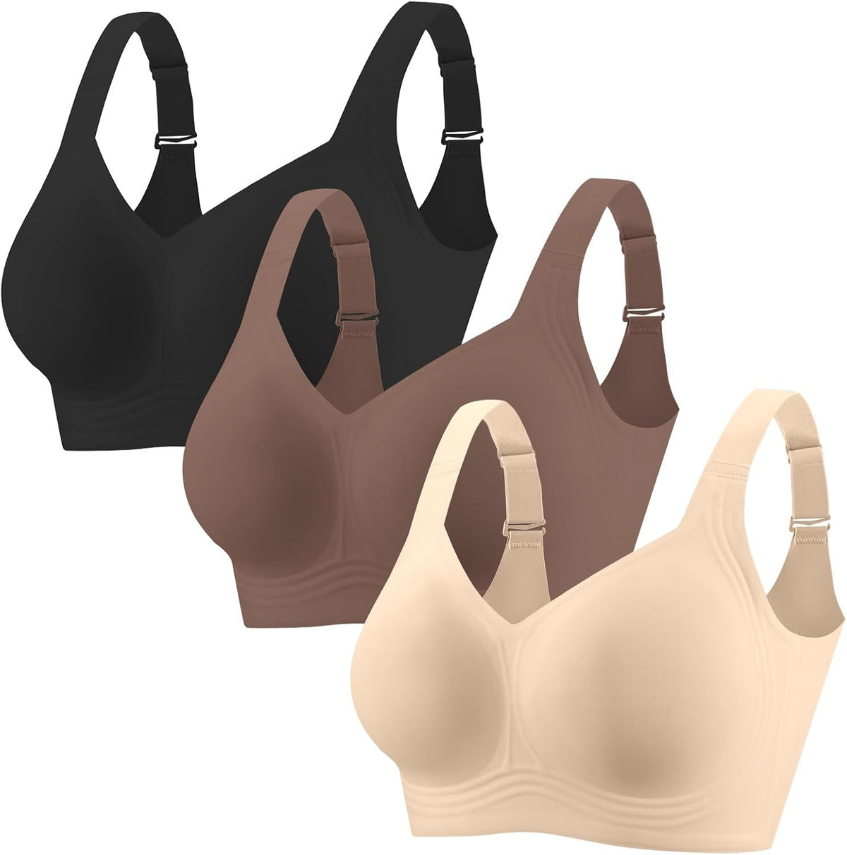 Vellorae Womens Seamless Wireless Bra