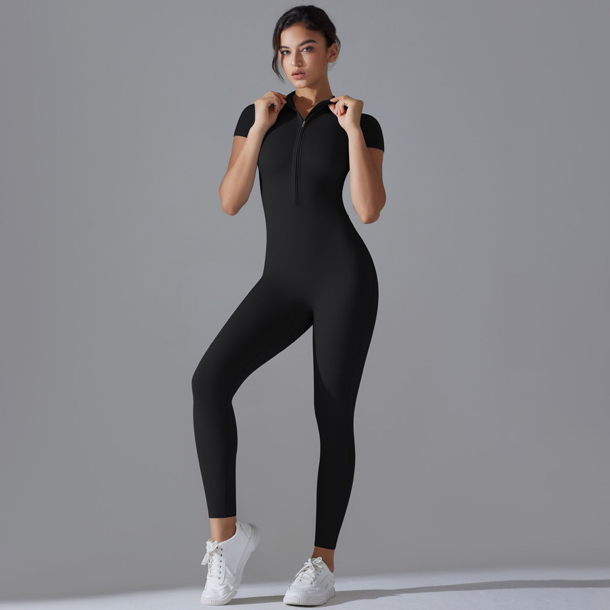 Vellorae Jumpsuit with Zipper-Yoga