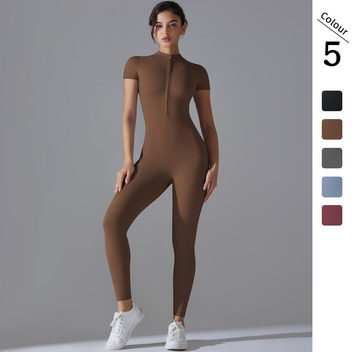 Vellorae Jumpsuit with Zipper-Yoga