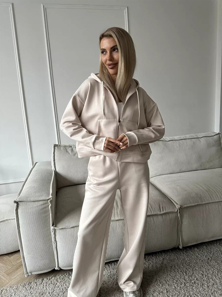 Women's Long Sleeve Hooded Sweatshirt  Vellorae 2 Piece Set