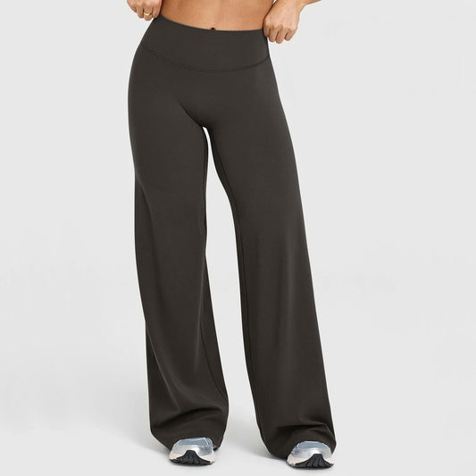 Vellorae High-Waisted Hip-Lifting Wide-Leg Pants
