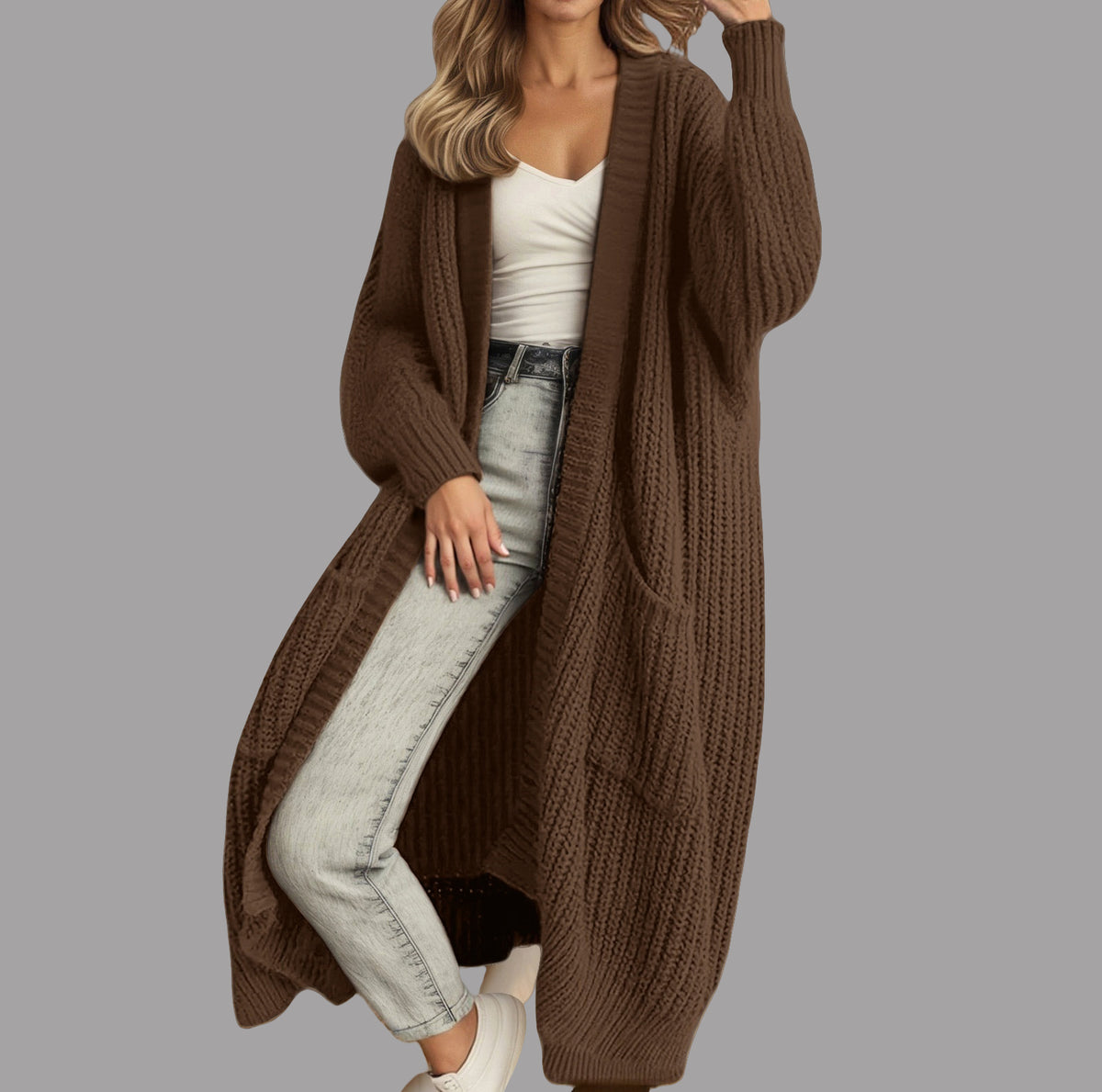 Vellorae Long Sleeve Knit Cardigan