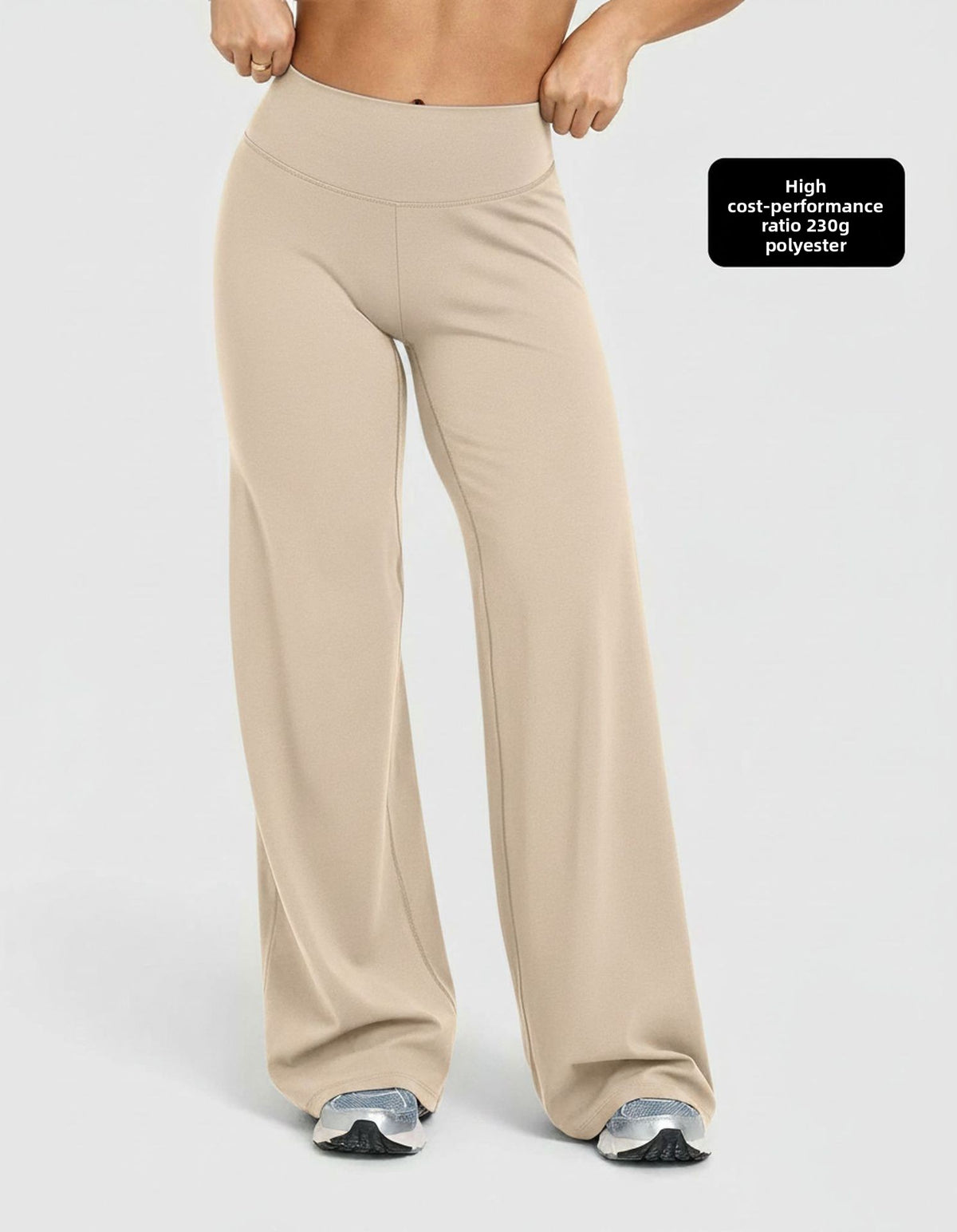 Vellorae High-Waisted Hip-Lifting Wide-Leg Pants