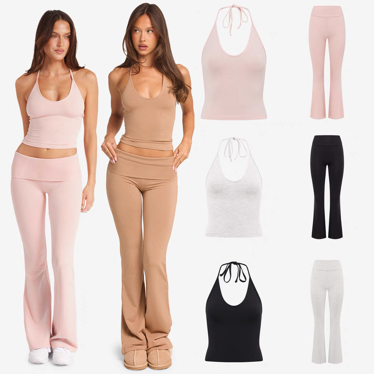 Vellorae Yoga Suit- High-Waist Flared