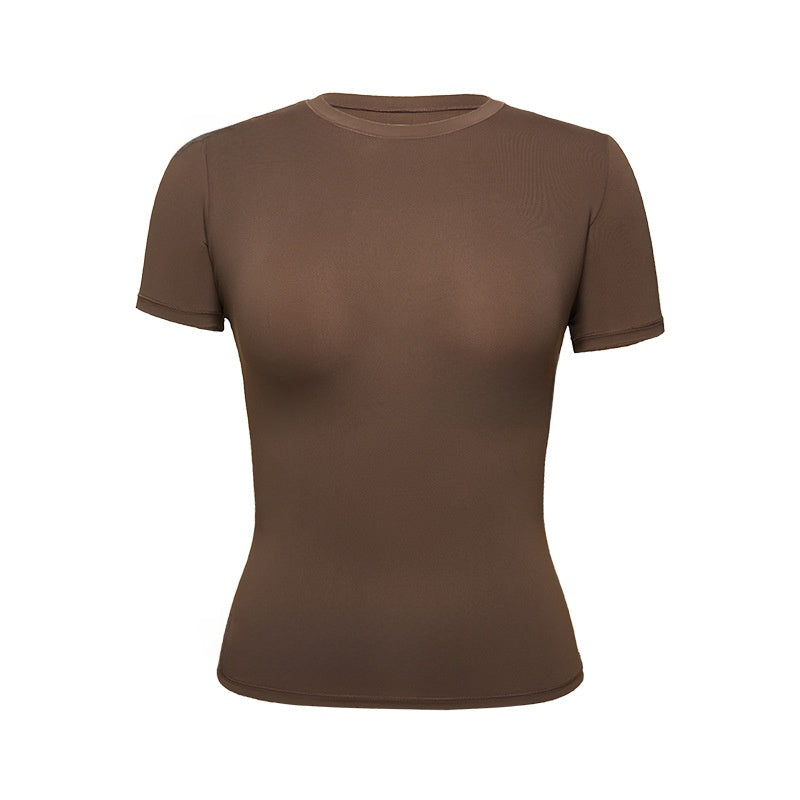Vellorae Butter Round Neck T-Shirt